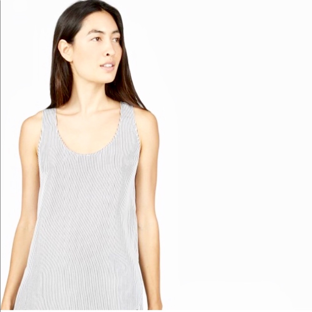 Everlane Striped Silk Tank